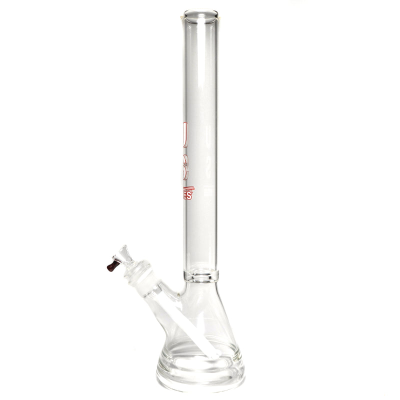 US Tubes - 20" Beaker 50x5 w/ 29mm Joint - Constriction - White & Red Vertical Label - The Cave