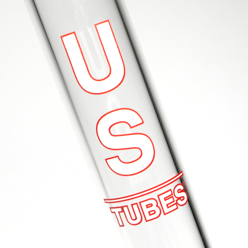 US Tubes - 20" Beaker 50x5 w/ 29mm Joint - Constriction - White & Red Vertical Label - The Cave