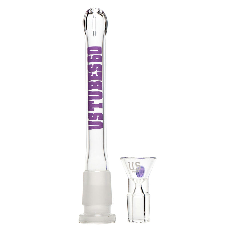 US Tubes - 20" Round Bottom 50x5 w/ 24mm Joint - Constriction - Purple Classic Label - The Cave