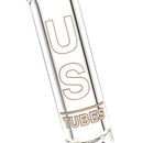 US Tubes - 12" Beaker 50x5 - Constriction - White & Brown Vertical Label - The Cave