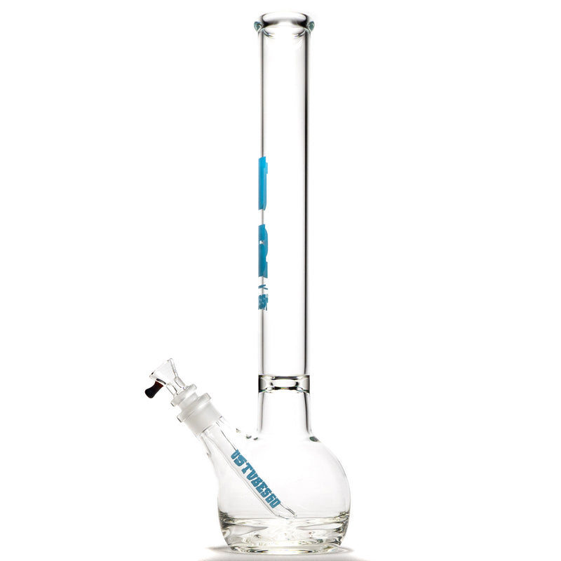 US Tubes - 20" Round Bottom 50x5 w/ 24mm Joint - Constriction - Light Blue Classic Label - The Cave