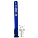 US Tubes - 12" Beaker 50x5 - Constriction - White & Blue Vertical Label - The Cave