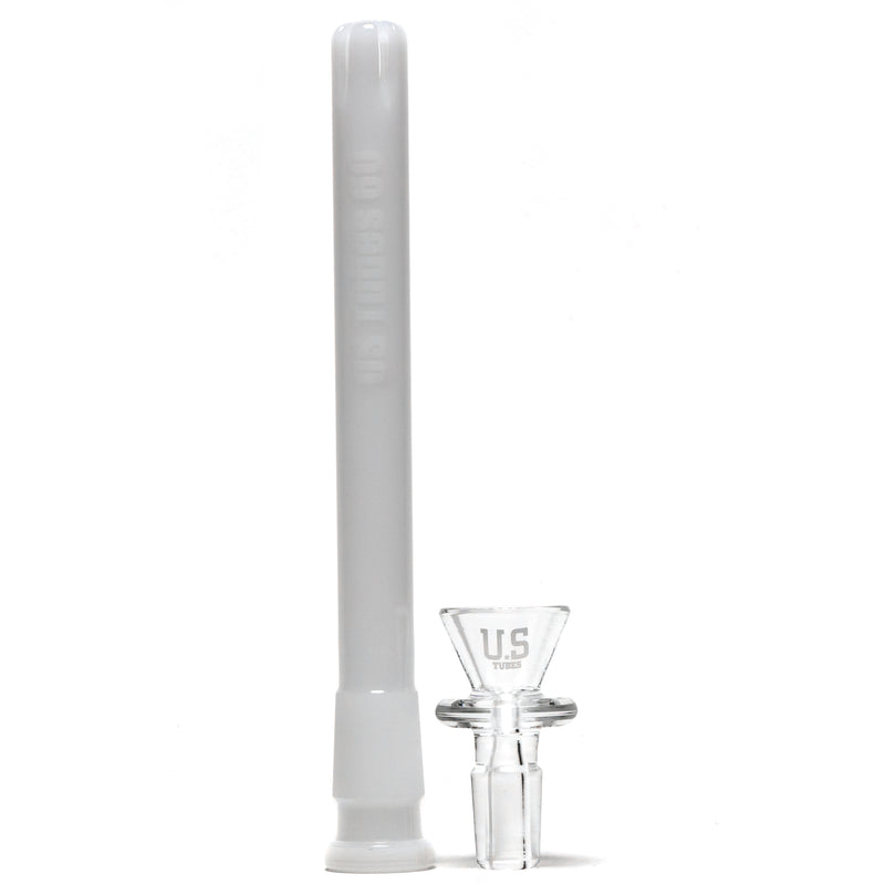 US Tubes - 17" Beaker 50x7 - Constriction - White & Red Vertical Label - The Cave