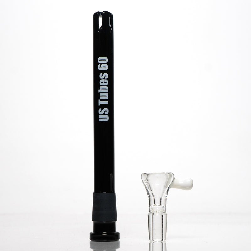 US Tubes - 14" Beaker 50x5 - Ice Pinch - Black Vertical Label - The Cave