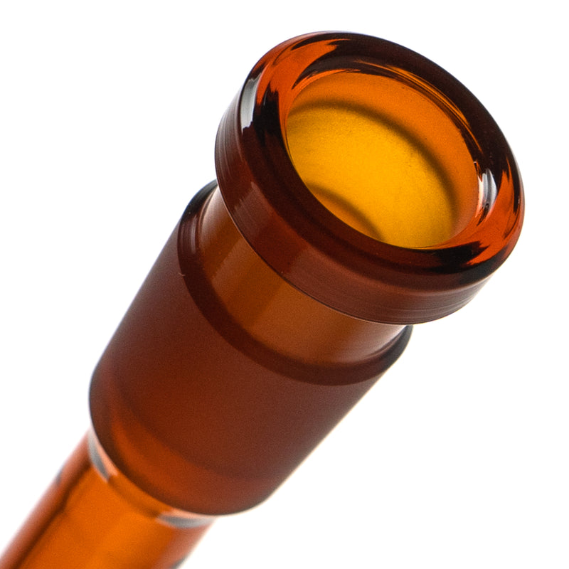 US Tubes - 18/14mm Female 3 Slit Downstem - 5.0" - Amber - The Cave