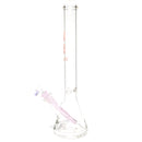 US Tubes - 18" Beaker 50x5 w/ 24mm Joint - Pink Vertical Label w/ Purple Handle Slide - The Cave