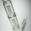US Tubes - 21" Double Circ Beaker w/ 24mm - 50x5 - Green Vertical Label - The Cave