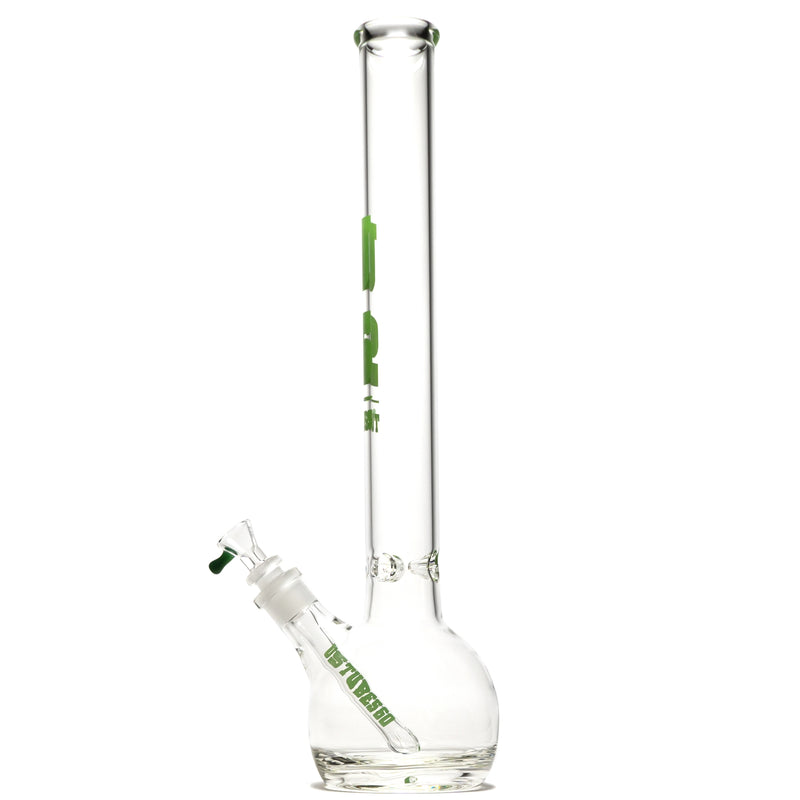 US Tubes - 20" Round Bottom 50x5 w/ 24mm Joint - Ice Pinch - Lime Green Classic Label - The Cave