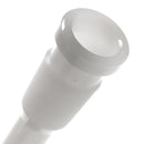 US Tubes - 18/14mm Female 3 Slit Downstem - 5.5" - White w/ Orange - The Cave