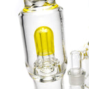 US Tubes - 17" Fixed Straight w/ Dry Catcher - 3 Slit/Circ - Yellow Accents - The Cave