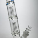 US Tubes - 21" Double Circ Beaker w/ 24mm - 50x5 - Blue Vertical Label - The Cave