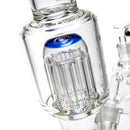 US Tubes - 18" Hybrid Tube w/ Dry Catcher - 10 Arm Tree - Blue Accent - The Cave