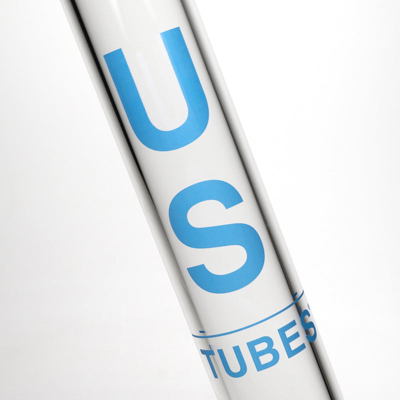 US Tubes - 20" Beaker 50x5 w/ 29mm Joint - Constriction - Blue Vertical Label - The Cave