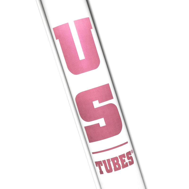 US Tubes - 20" Round Bottom 50x5 w/ 24mm Joint - Ice Pinch - Pink Classic Label - The Cave