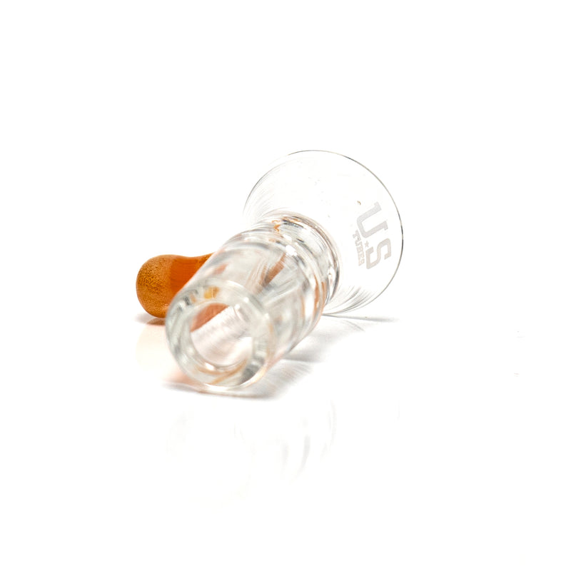 US Tubes - 18mm Single Hole Martini Slide - Orange - The Cave