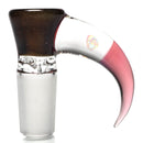 Unity Glassworks - 3 Hole Opal Horn Slide - 14mm - Blood Money & Karmaline - The Cave