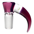 Unity Glassworks - 3 Hole Opal Horn Slide - 14mm - Stargazer - The Cave