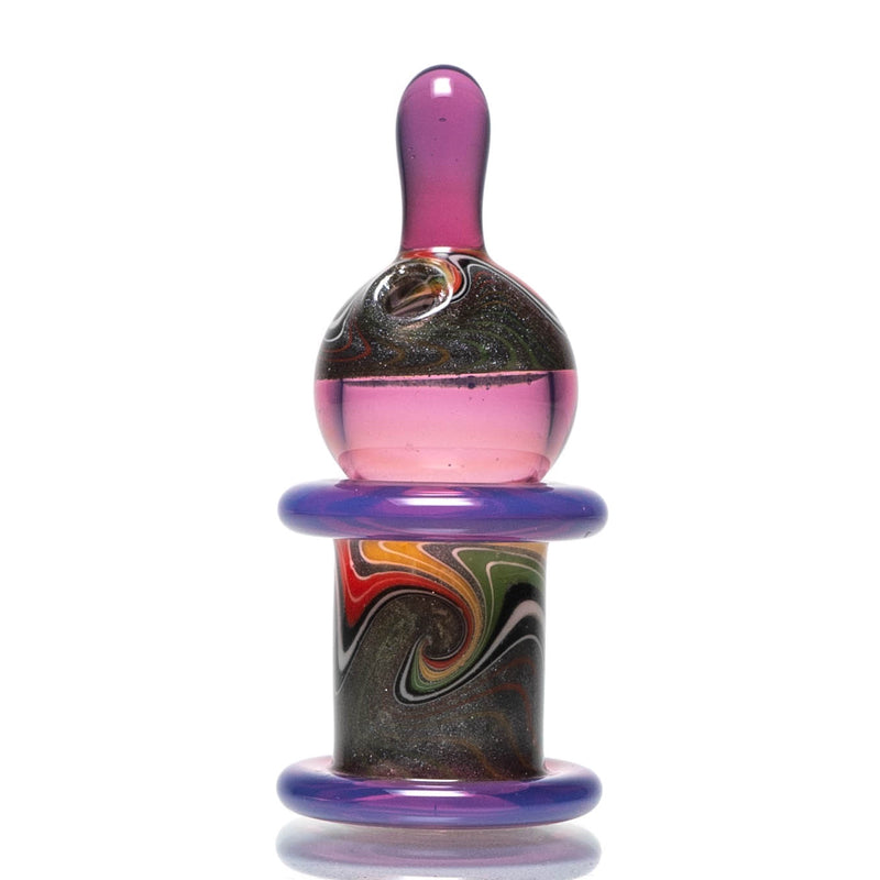 Unity Glassworks - Worked Directional Bubble Cap - Stargazer w/ Rasta & Steelwool - The Cave