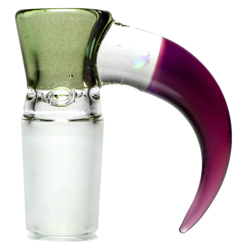 Unity Glassworks - 4 Hole Opal Horn Slide - 18mm - Metal Fleck & Stargazer - The Cave