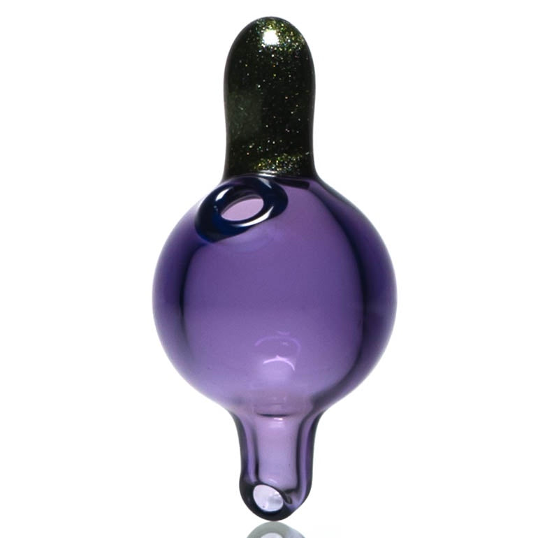 Unity Glassworks - Puffco Peak/ Carta Bubble Cap - Royal Jelly & Metal Fleck - The Cave