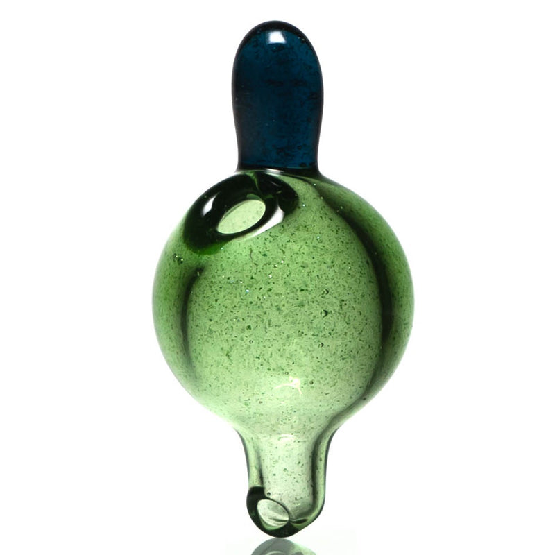Unity Glassworks - Puffco Peak/ Carta Bubble Cap - Green & Blue Stardust - The Cave
