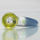 Unity Glassworks - 3 Hole Opal Horn Slide - 14mm - CFL Sunset Slyme & Blue Satin - The Cave