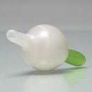 Unity Glassworks - Directional Bubble Cap - UV White Satin & Antidote - The Cave