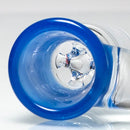 Unity Glassworks - 4 Hole Opal Horn Slide - 18mm - Baby Blue Cheese & Karmaline - The Cave