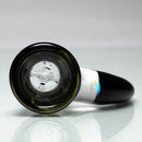 Unity Glassworks - 4 Hole Worked Opal Horn Slide - 18mm - Metal Fleck & Galaxy - The Cave