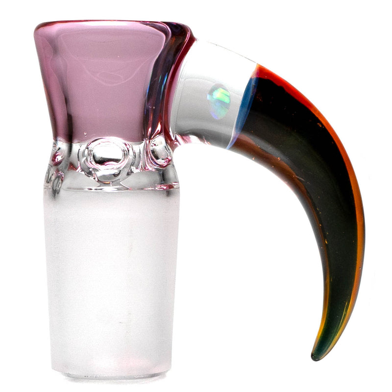 Unity Glassworks - 4 Hole Opal Horn Slide - 18mm - Karmaline & Alien Tech - The Cave