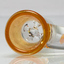 Unity Glassworks - 4 Hole Opal Horn Slide - 18mm - TT. Orange & CFL Terps - The Cave