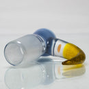 Unity Glassworks - 4 Hole Opal Horn Slide - 18mm - Blue Satin & CFL Terps - The Cave