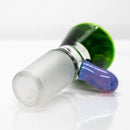 Unity Glassworks - Single Hole Martini Slide - 14mm - Exp. Green & Pink Slyme - The Cave