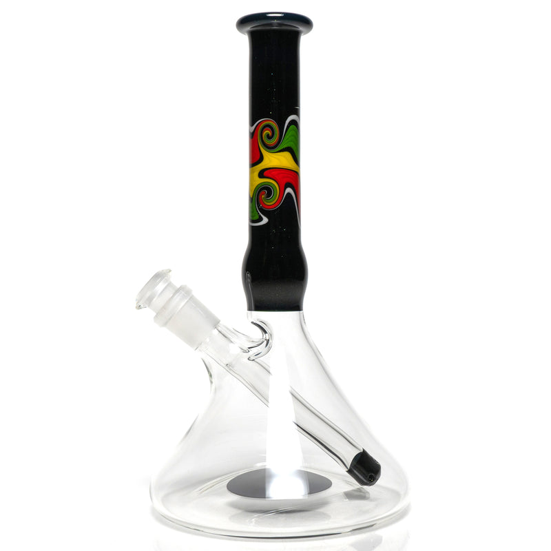 Unity Glassworks - Beaker Tube - Galaxy & Rasta - The Cave