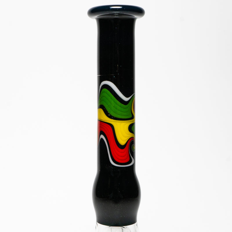 Unity Glassworks - Beaker Tube - Galaxy & Rasta - The Cave