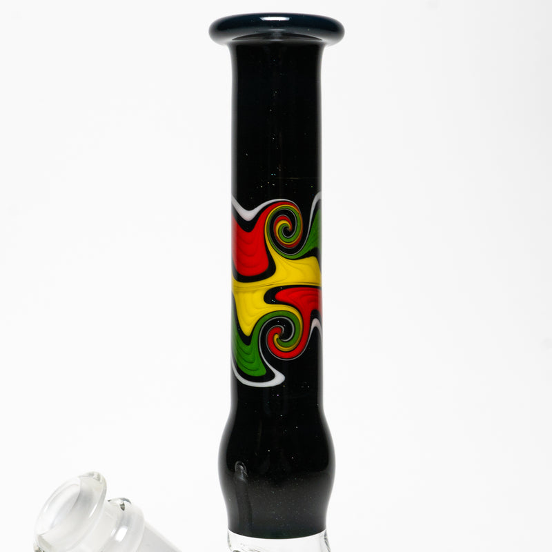 Unity Glassworks - Beaker Tube - Galaxy & Rasta - The Cave