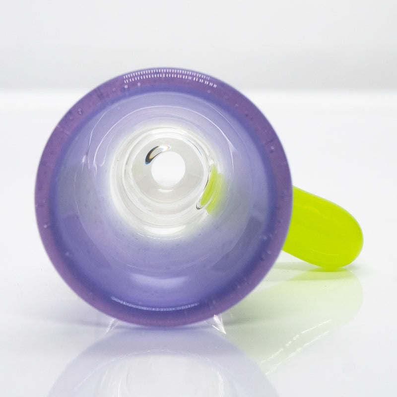 Unity Glassworks - Single Hole Martini Slide - 18mm - Purple Satin & Antidote - The Cave