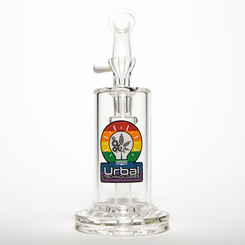 Urbal Technologies - Hybrid Showerhead Bubbler - 14mm - Rainbow Label - The Cave