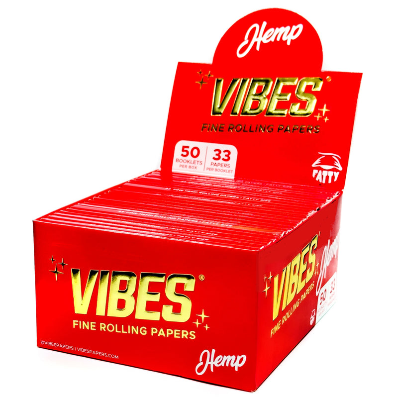 Vibes - Fatty Hemp - 33 Paper Booklet - 50 Pack Box - The Cave