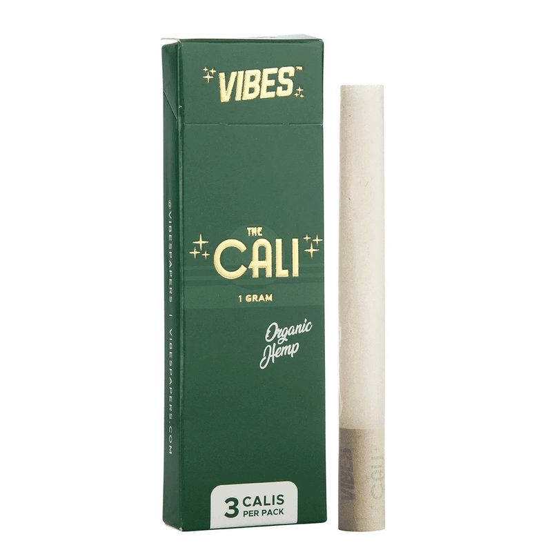 Vibes - The Cali - Organic Hemp - 3 Cones - 1 Gram - Single Pack - The Cave