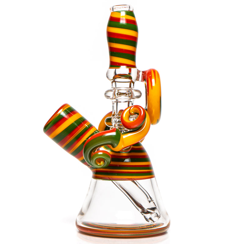 Heady - Linework Mini Tube - Rasta - The Cave