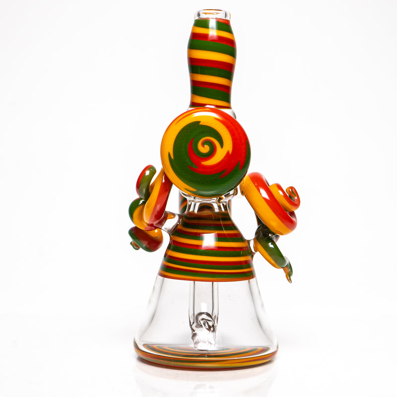 Heady - Linework Mini Tube - Rasta - The Cave