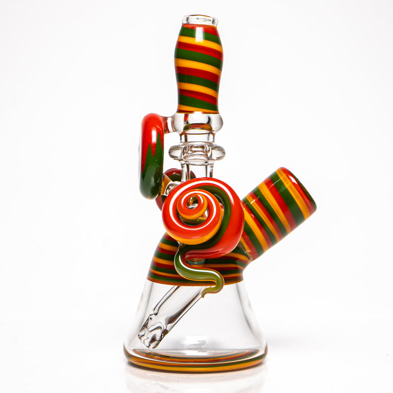 Heady - Linework Mini Tube - Rasta - The Cave