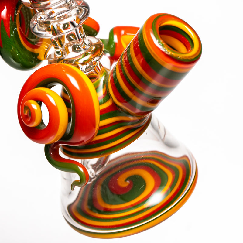 Heady - Linework Mini Tube - Rasta - The Cave