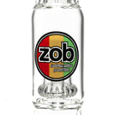 ZOB Glass - 15" Straight UFO Perc - Circle Instrum Label - Rasta - The Cave