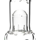 ZOB Glass - 16" Reduced Straight Zobello Perc - Striped Instrum Label - Black & White - The Cave