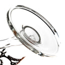 ZOB Glass - 15" Straight 4 Arm Tree Perc - Pyramids Label - Orange & Black - The Cave