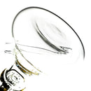 ZOB Glass - 19" Beaker Double UFO Perc - Striped Circle Label - Yellow & Black - The Cave