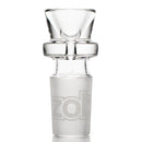 ZOB Glass - 18" Straight Zobello to UFO Perc - Circle Instrum Label - Black & White - The Cave