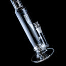 ZOB Glass - 16" Reduced Straight Zobello Perc - Striped Instrum Label - Black & White - The Cave